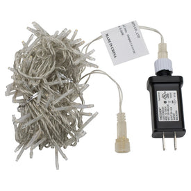 144-Count 24' Warm White Two-Function Indoor/Outdoor Spider Light Set with Clear Wire