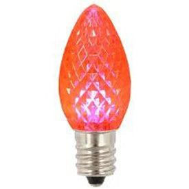 Replacement Lime C7 Faceted Twinkle LED Bulbs 25-Pack
