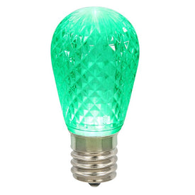 Replacement Green S14 Faceted LED Bulbs 10-Pack