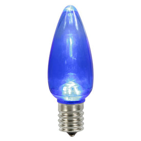 Replacement Transparent Blue Dimmable C9 LED Bulbs 25-Pack