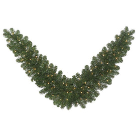 72" Pre-Lit Oregon Fir Artificial Christmas Swag with 70 Clear Lights