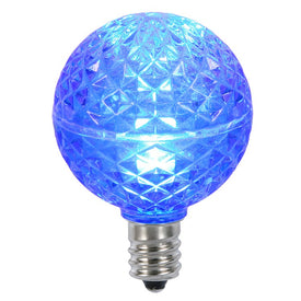 Replacement Blue G40 Faceted LED Bulbs 25-Pack