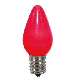 Replacement Red Ceramic C7 LED Bulbs 25-Pack