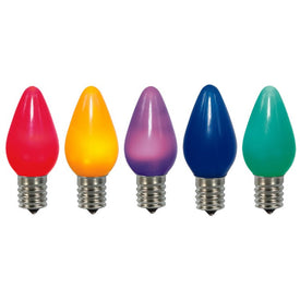 Replacement Multi-Color Twinkle C7 Ceramic LED Bulbs 25-Pack