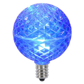 Replacement Blue G50 Faceted LED Bulbs 10-Pack