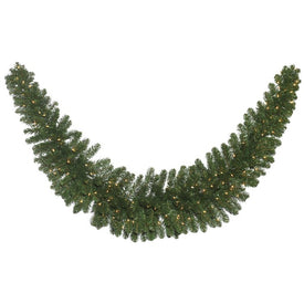 9' x 24" Pre-Lit Oregon Fir Artificial Christmas Swag Garland with 150 Clear Lights