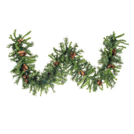 9' Cheyenne Artificial Christmas Garland with 100 Clear Lights