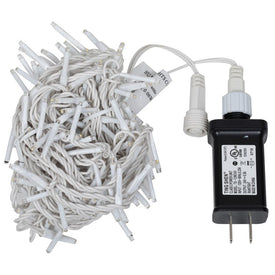 144-Count Warm White Cluster Light Set on 24' White Wire