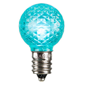 Replacement Teal G30 Faceted LED Bulbs 25-Pack