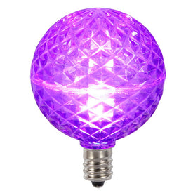 Replacement Purple G50 Faceted LED Bulbs 10-Pack