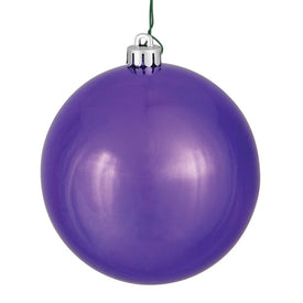 10" Plum Shiny Ball Ornament
