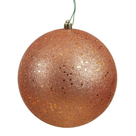 12" Rose Gold Sequin Ball Christmas Ornament 1 Per Bag