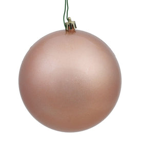 6" Rose Gold Candy Ball Ornaments 4-Pack