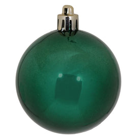 2.4" Midnight Green Shiny Ball Ornaments 24-Pack