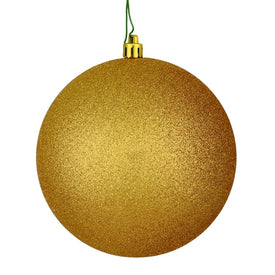 2.4" Copper/Gold Glitter Ball Christmas Ornaments 24 Per Bag