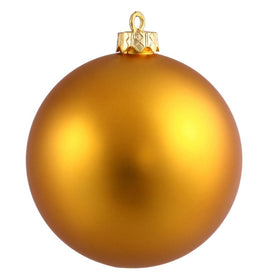 12" Antique Gold Matte Ball Ornament