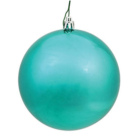 10" Teal Shiny Ball Ornament