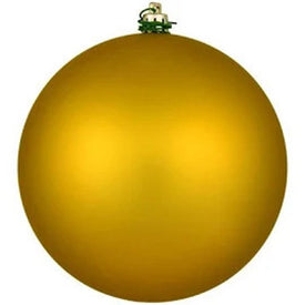 10" Medallion Gold Shiny Ball Ornament