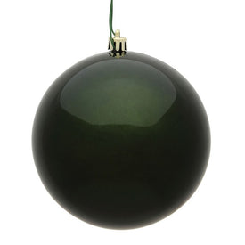 4.75" Moss Green Candy Ball Ornaments 4-Pack