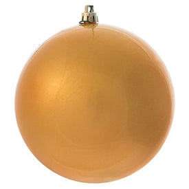 4.75" Copper/Gold Candy Ball Christmas Ornaments 4 Per Bag