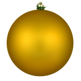 10" Medallion Gold Matte Ball Ornament
