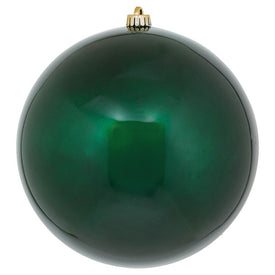 10" Midnight Green Candy Ball Ornament