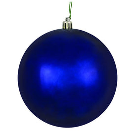 6" Midnight Blue Shiny Ball Ornaments 4-Pack