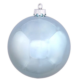 2.4" Baby Blue Shiny Ball Ornaments 24-Pack