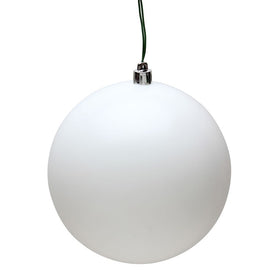 15.75" White Matte Ball Ornament