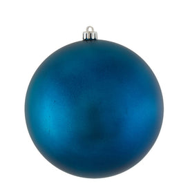 6" Sea Blue Matte Ball Ornaments 4-Pack