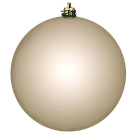 6" Oat Shiny Ball Ornaments 4-Pack