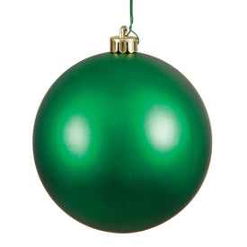 6" Green Matte Ball Ornaments 4-Pack