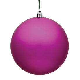 10" Fuchsia Matte Ball Ornament