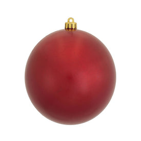 4.75" Red Candy Ball Ornaments 4-Pack