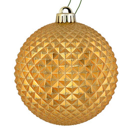 6" Copper Gold Durian Glitter Balls 4 Per Bag