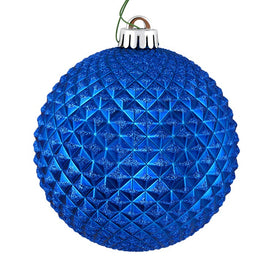 6" Blue Durian Glitter Balls 4 Per Bag