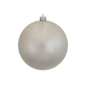 4.75" Silver Candy Ball Ornaments 4-Pack