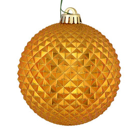 6" Antique Gold Durian Glitter Balls 4 Per Bag