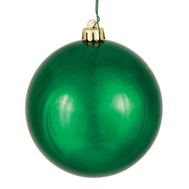 10" Emerald Shiny Ball Ornament