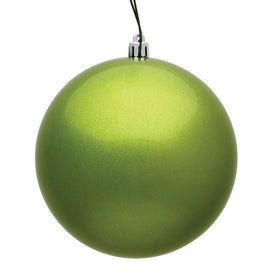 4.75" Lime Candy Ball Ornaments 4-Pack