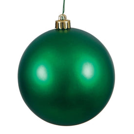 6" Emerald Matte Ball Ornaments 4-Pack