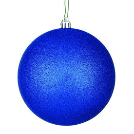12" Midnight Blue Glitter Ball Ornament