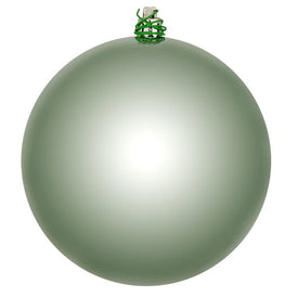 10" Frosty Mint Shiny Ball Ornament