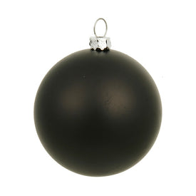 6" Black Matte Ball Ornaments 4-Pack