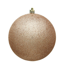 2.4" Cafe Latte Glitter Ball Christmas Ornaments 24 Per Bag