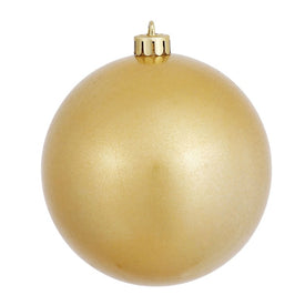 4.75" Gold Candy Ball Ornaments 4-Pack