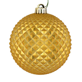 6" Honey Gold Durian Glitter Balls 4 Per Bag
