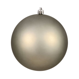 6" Limestone Matte Ball Christmas Ornaments 4 Per Bag