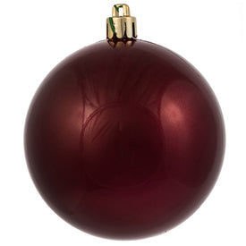 3" Berry Red Candy Ball Ornaments 12-Pack