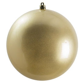 6" Champagne Candy Ball Ornaments 4-Pack